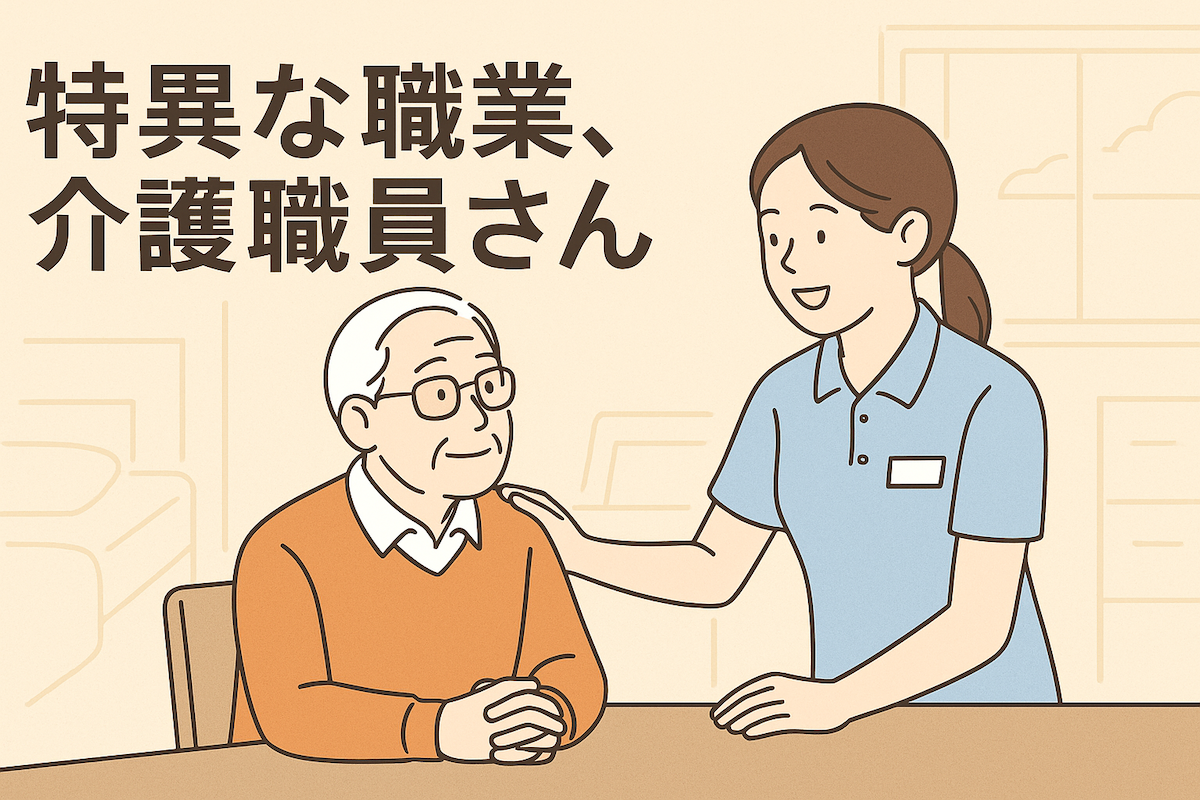 特異な職業、介護職員さん